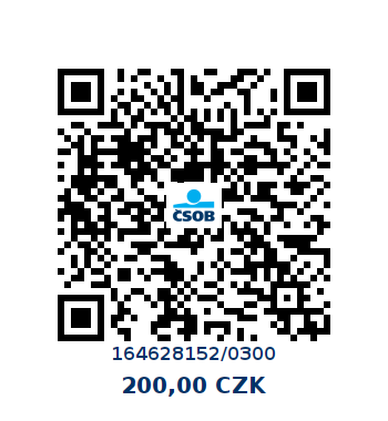 QR kód pro dobrovolný příspěvek do Nadačního fondu