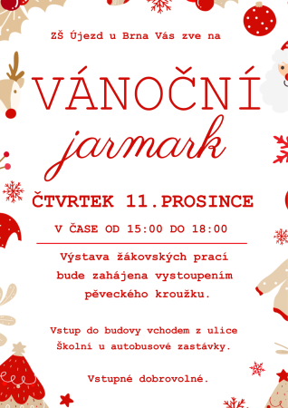 Vánoční jarmark a výstava žákovských prací