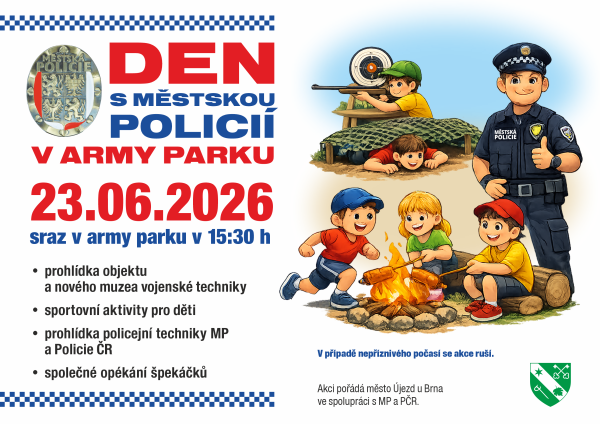 Pozvánka na akci Městské policie Újezd u Brna