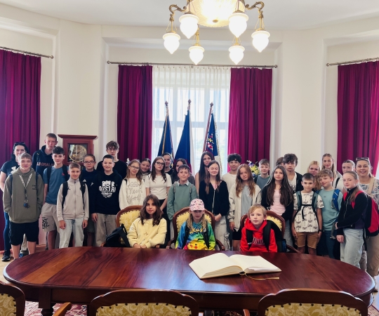 Exkurze školního parlamentu na Krajském úřadě v Brně